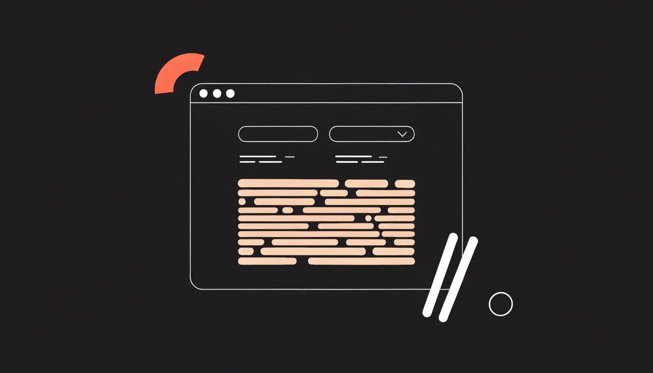 homepage di un sito web all'interno di un broser vettoriale